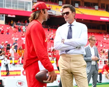 The NFL legend draws social media outrage following appearing in Vegas team booth